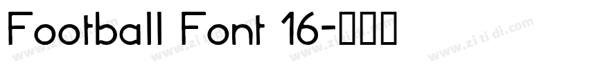 Football Font 16字体转换